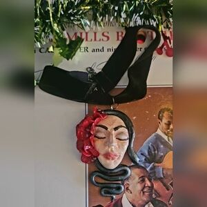 Polymer clay necklace " Carmen "